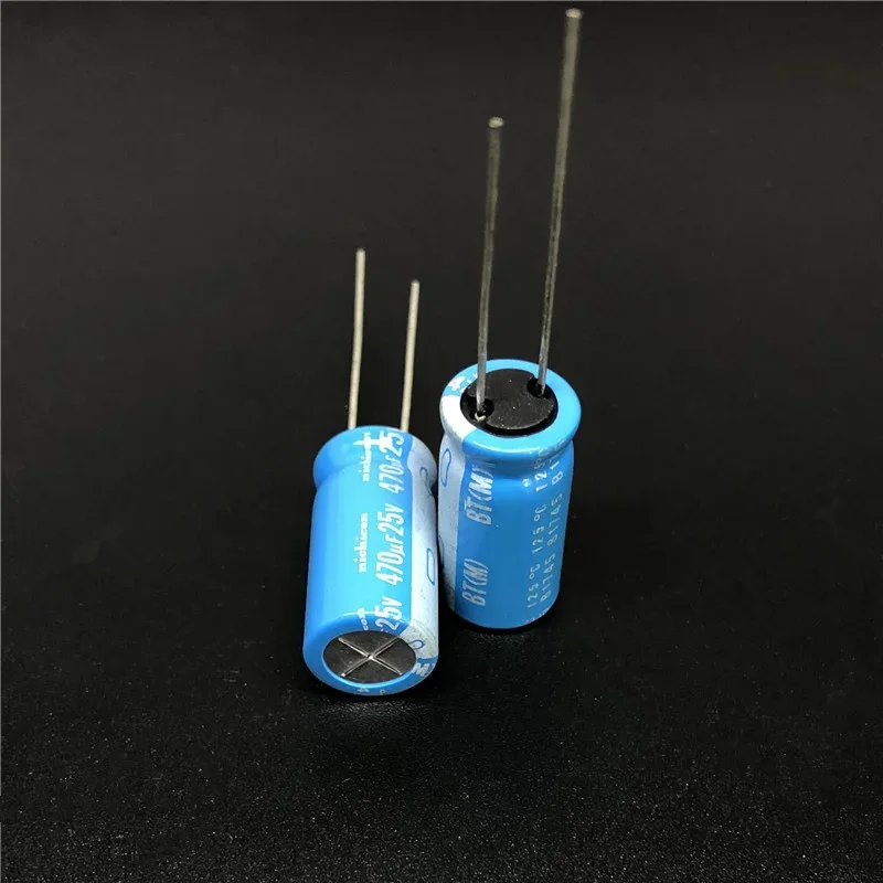 5Pcs/50pcs 470uF 25V NICHICON BT Series 10x20mm Highly dependable reliability 25V470uF Aluminum Electrolytic capacitor