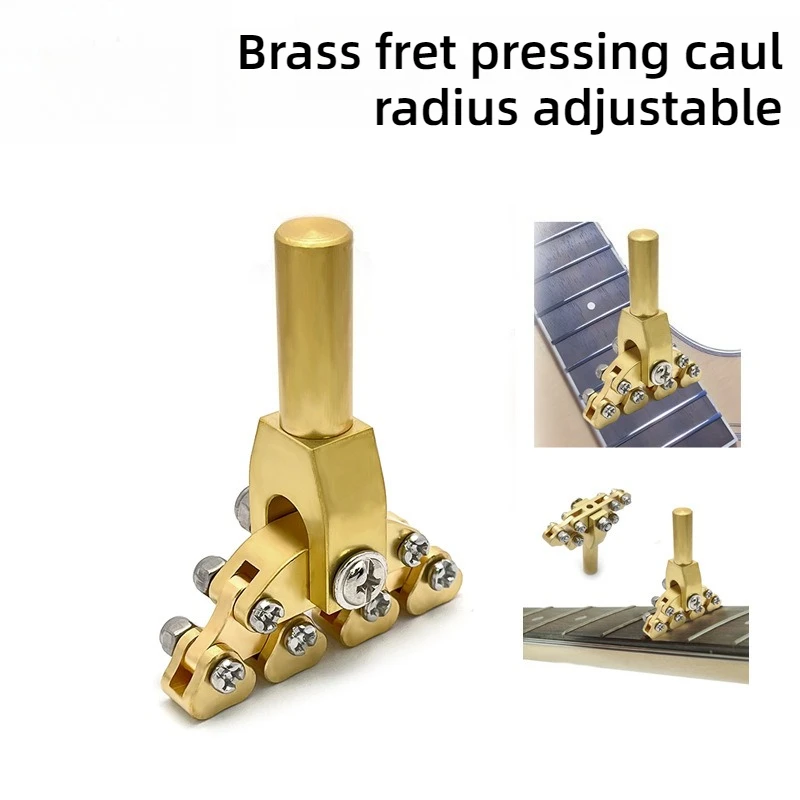 

Brass Guitar Fret Press Caul High-quality Adjustable Precise Corrosion-proof Fret Pressing Caul Musical Instrument Repair
