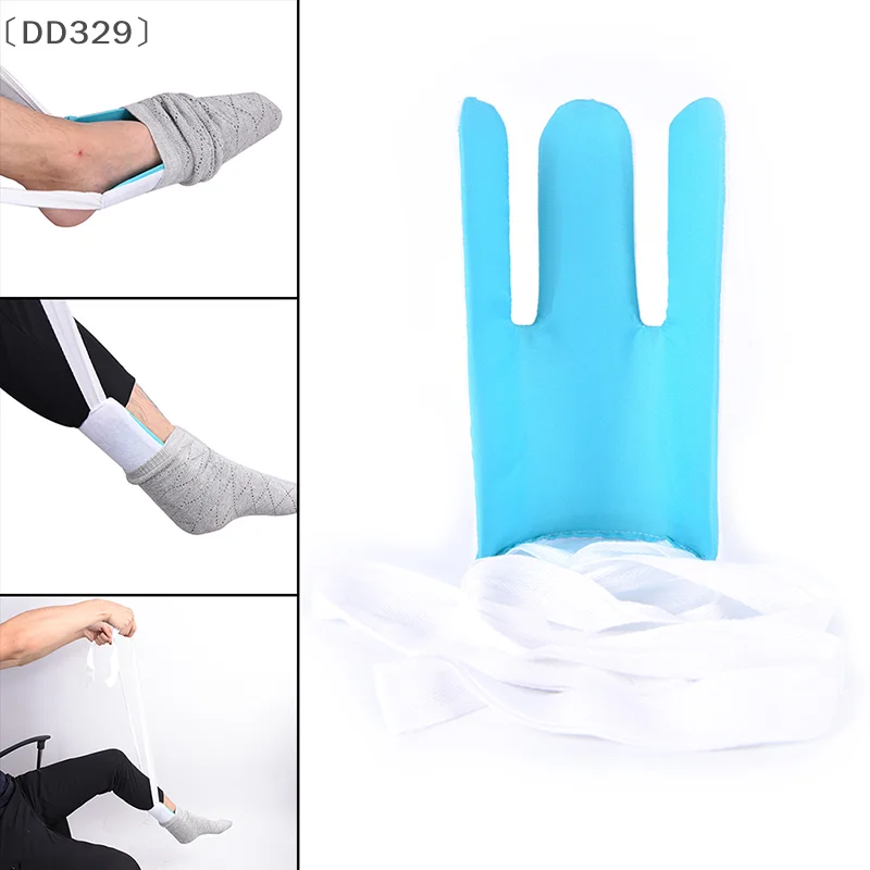 〔DD329〕 1 Pcs Sock Stocking Aid Puller Assit Disability Old Aid Helper Cloth DressingStocking Aid Sock Aid Putting On Socks