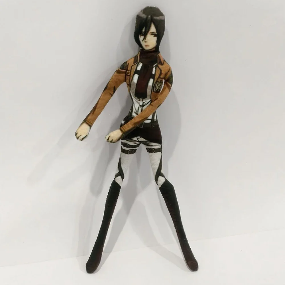 Anime Attack on Titan Rivaille Ackerman Eren Jaeger Cosplay Doll Plush Stuffed Dolls Abstract Wire Skeleton Halloween Prop