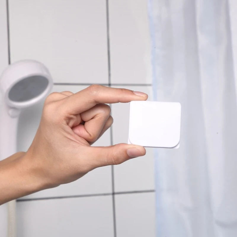 2 pezzi fermagli per tende da doccia Clip per tende da doccia autoadesive antivento anelli per tende da toilette supporto per Clip accessori per il bagno