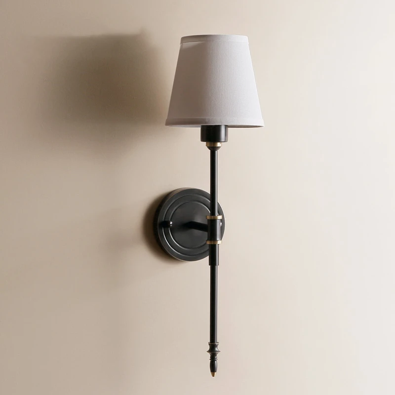 Modern Wall Lamp American All Copper Wall Lamps For living Room Bedroom Home Loft Decor Luminaire Bedside Wall Light Fixtures
