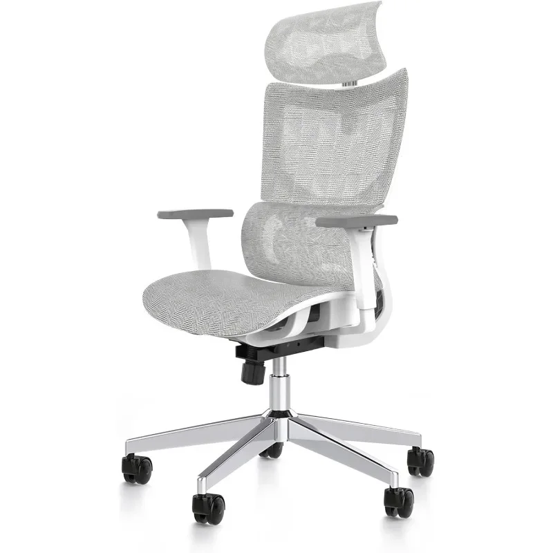 

Ergonomic Office Chair with 3D Armrest, Big and Tall Computer Desk Chair with Adjustable Headrest, Seat Depth, Lumbar Support