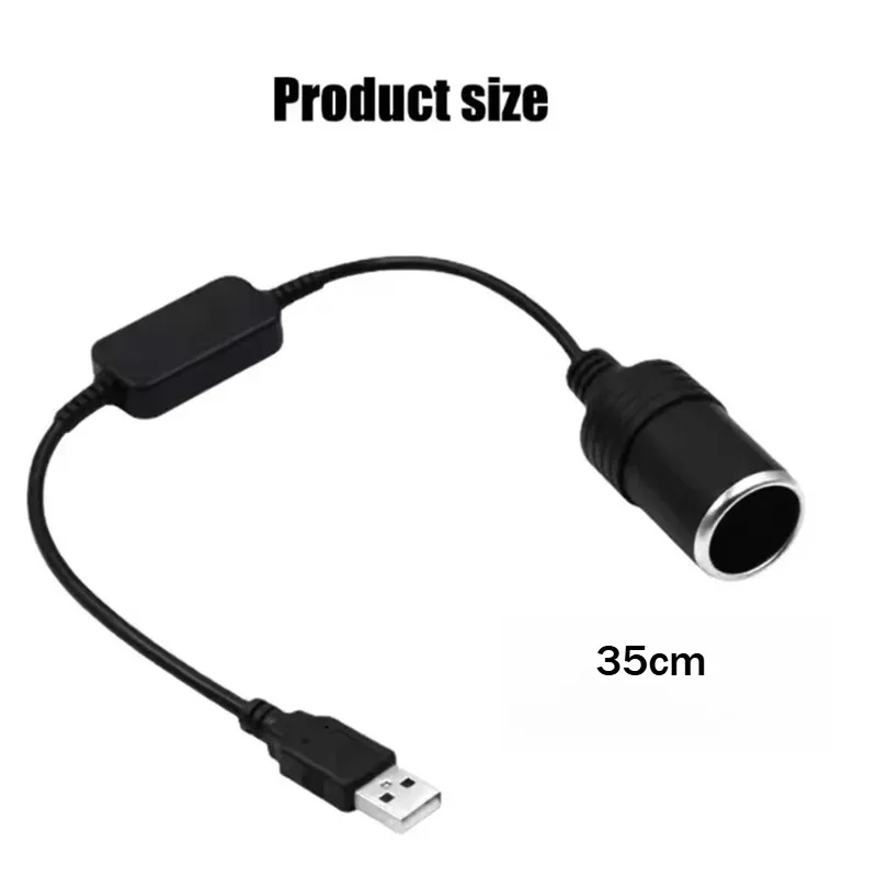 5V 2A USB To 12V Cigarette Lighter Socket USB Male to Female Cigarette Lighter Adapter Converter Car Electronics Accessories 1PC view 3
