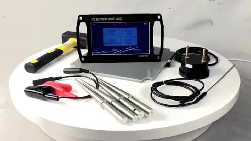 Portable automatic soil non-nuclear Electrical Density Gauge (EDG) for soil testing