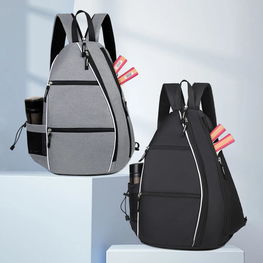 Pickleball Bag Racketball Sling Bag Adjustable Pickleball Paddle Backpack Multifunctional Large Capacity Outdoor Sports Bag