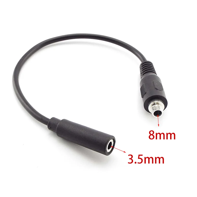 3.5mm Aux Cable Audio Cable Stereo Female to Screw Female Extension Cable 23cm Power Line With a Screw Nut For Headphone D6