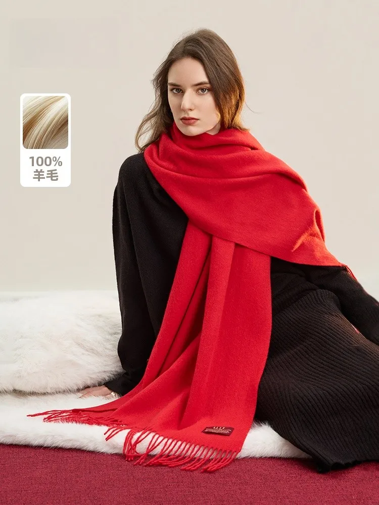 elle00-women's-wool-scarf-winter-outdoor-warmth-ne-warmer-red-new-year-gift-boxed-winter-season-rectangle-ape-scarf