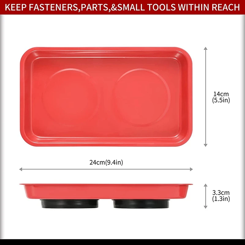 ขายร้อน 3 ชิ้นชุดถาดเครื่องมือแม่เหล็ก-สกรู,ซ็อกเก็ต,สลักเกลียว,หมุด,เครื่องมือ, stay แนวตั้งแม่เหล็กถาดเครื่องมืออะไหล่ถาด Holde