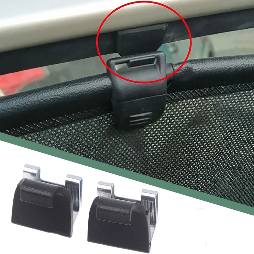 4Pcs  for Renault Megane 2 3 Fluence Laguna 2 Scenic Car Rear Door Window Curtain Clip Auto Door Side Bracket Hook 8200163859