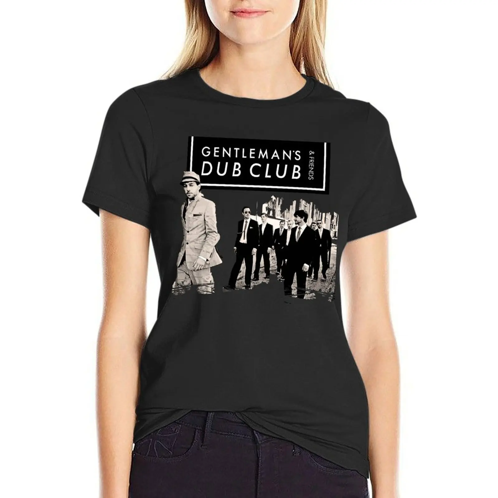 

Dub Club For Gentleman's Friends T-Shirt tops plus size tops animal print shirt for girls funny Women's cotton t-shirt