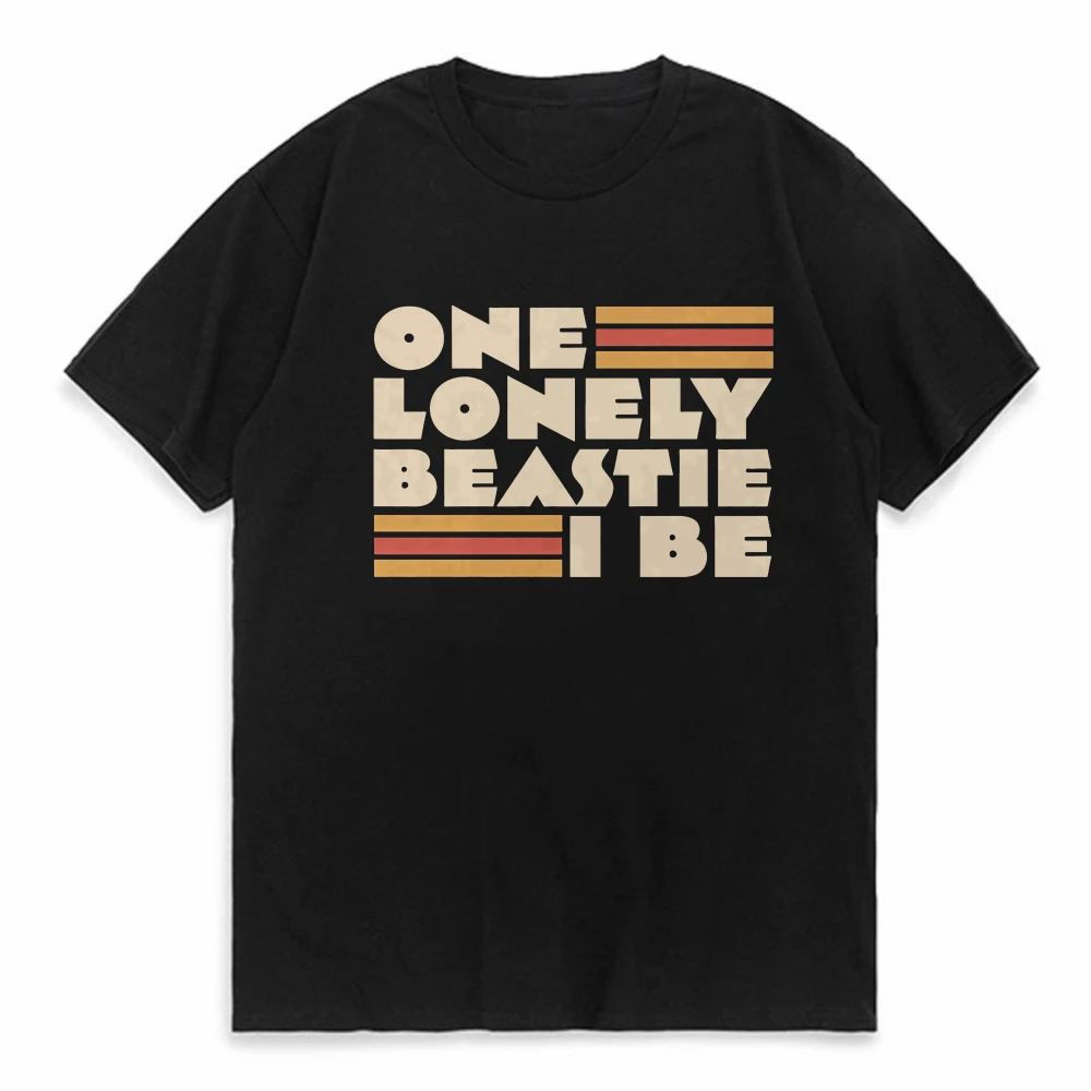 

One Lonely Beastie I Be printed t shirt summer fashionable casual Street Style tees round neck short sleeved T-shirt o neck tee