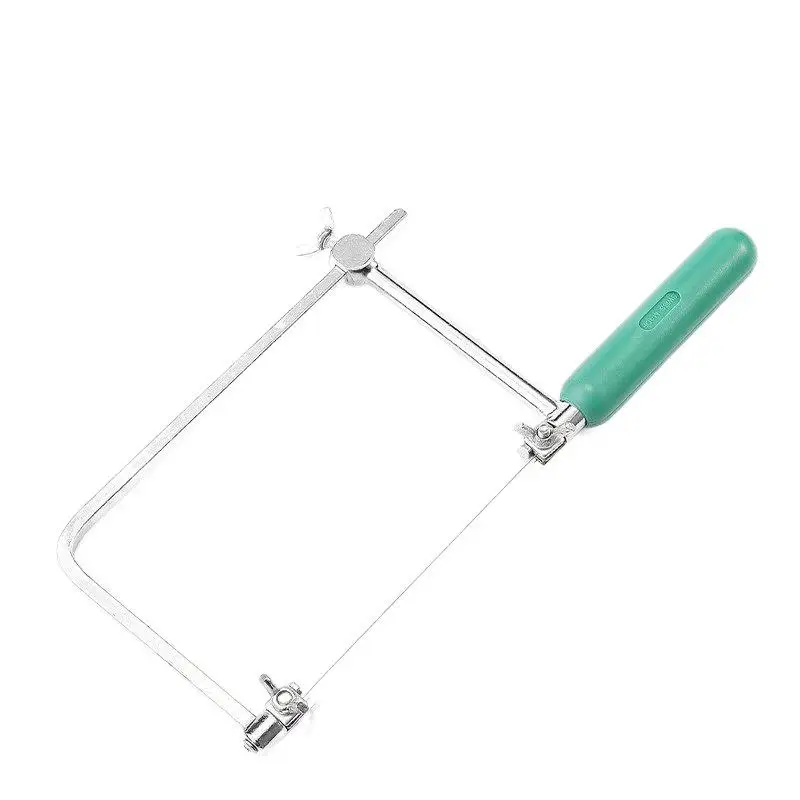 U Shaped Saw Set with 8 Steel Blades for Cutting Wood Plastic and Metal in Various Craft and Model Making Applications