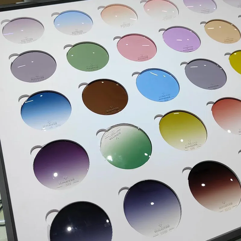 Chashma Brand Myopia and Reading 1.61 Index M 8 Clear Lens Eyes Optical Glasses Custom Make Prescription Colored Lenses