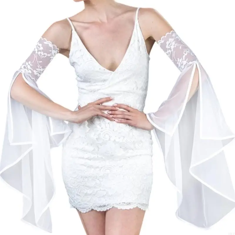 Vỏ cánh tay thanh lịch cho đám cưới mềm mại có thể điều chỉnh bằng vải phù hợp chính thức