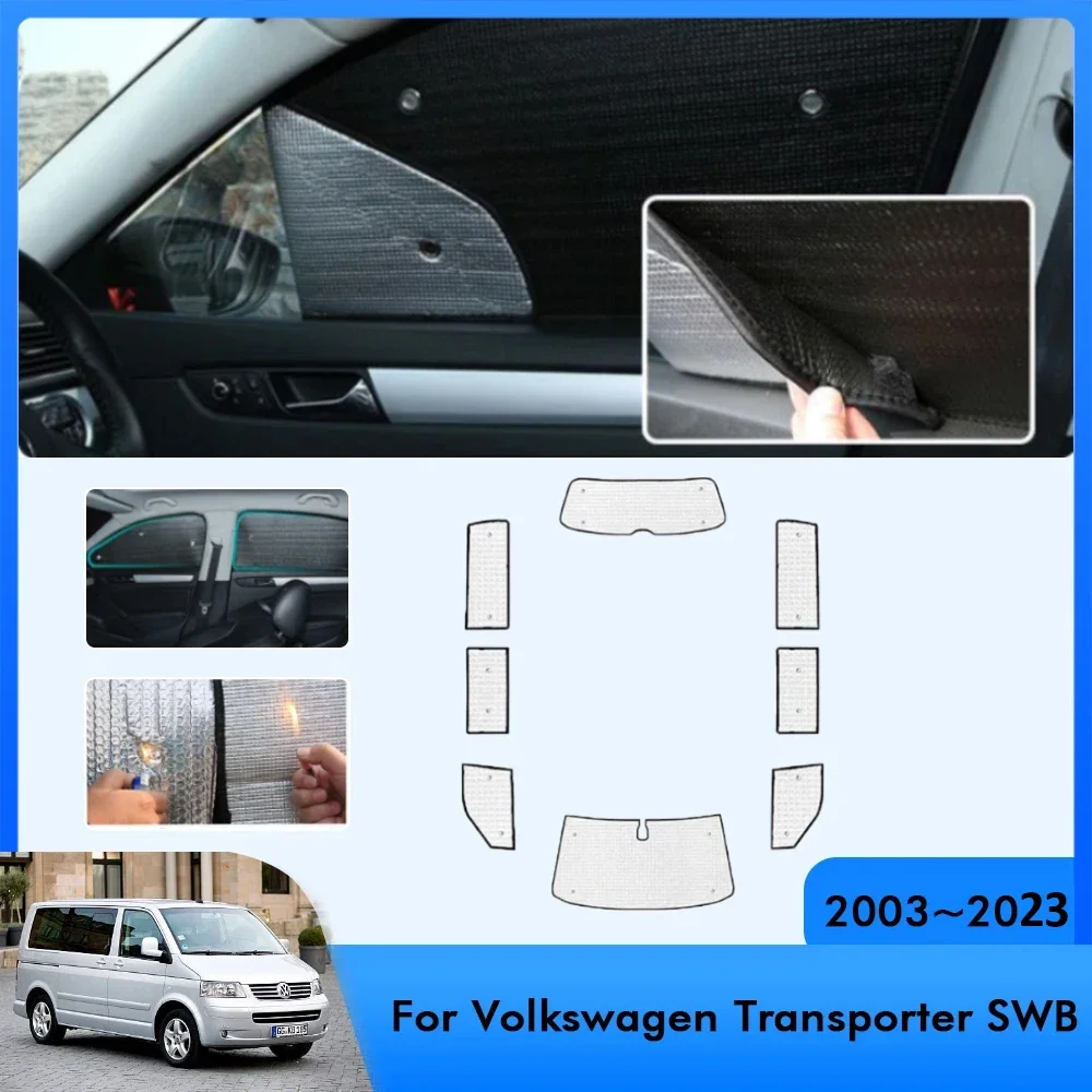 

Для Volkswagen VW Transporter T5 T6 SWB 2003 ~ 2023 2012 короткая версия автомобильные солнцезащитные козырьки с защитой от ультрафиолета, аксессуары для окон