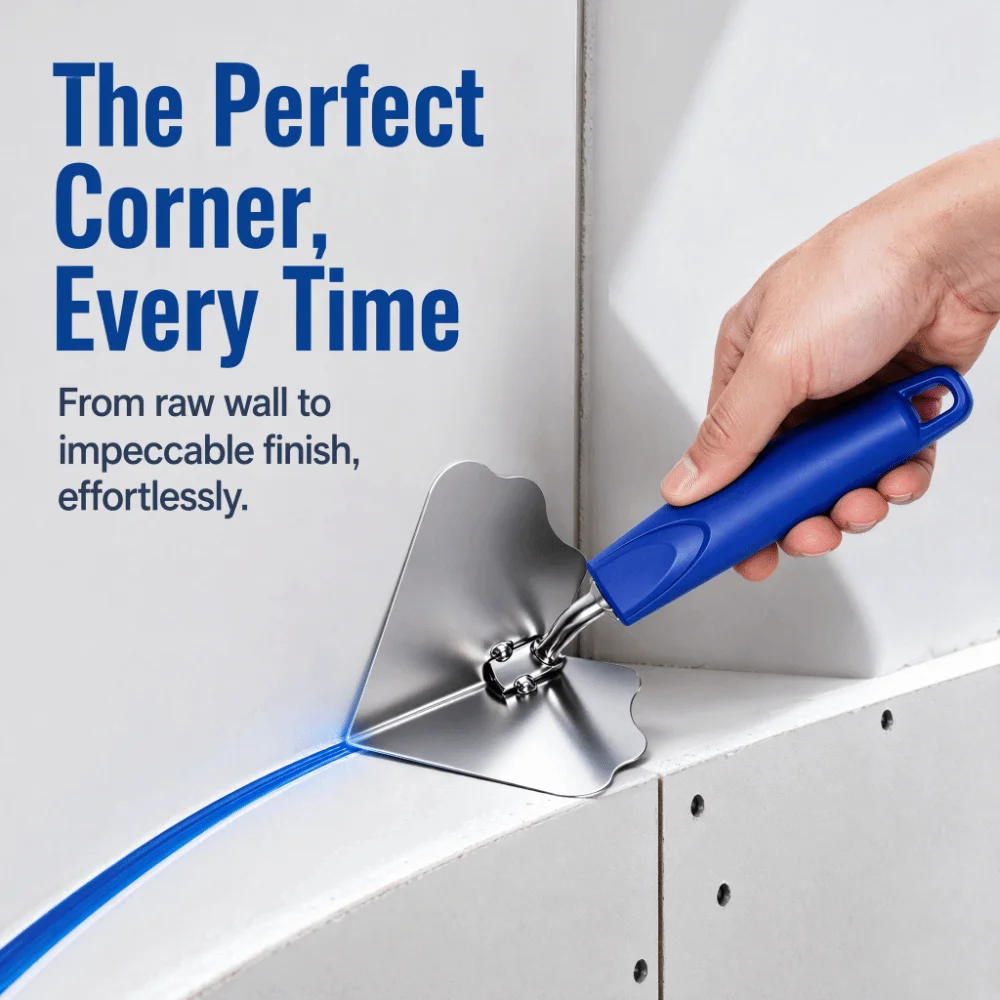 Stainless Steel Material Corner Trim Strip Thickened Design Wear Resistant Smoothing Tool Enlarged Design Rustproof Performance