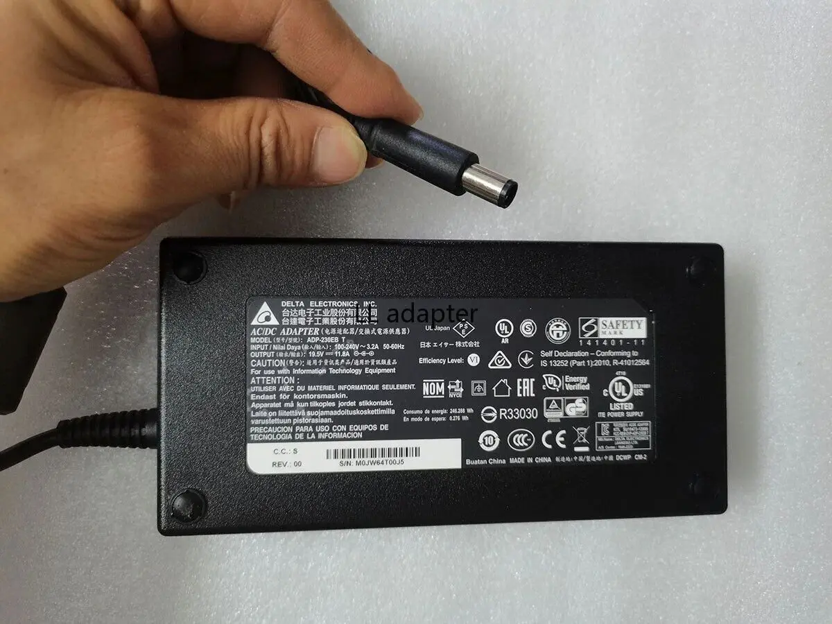 

Original Delta 19.5V 11.8A 230W ADP-230EB D 7.4mm Charger AC Adapter For MSI MS-1782 MS-1783 MS-1785 MS-179C Laptop Power Supply