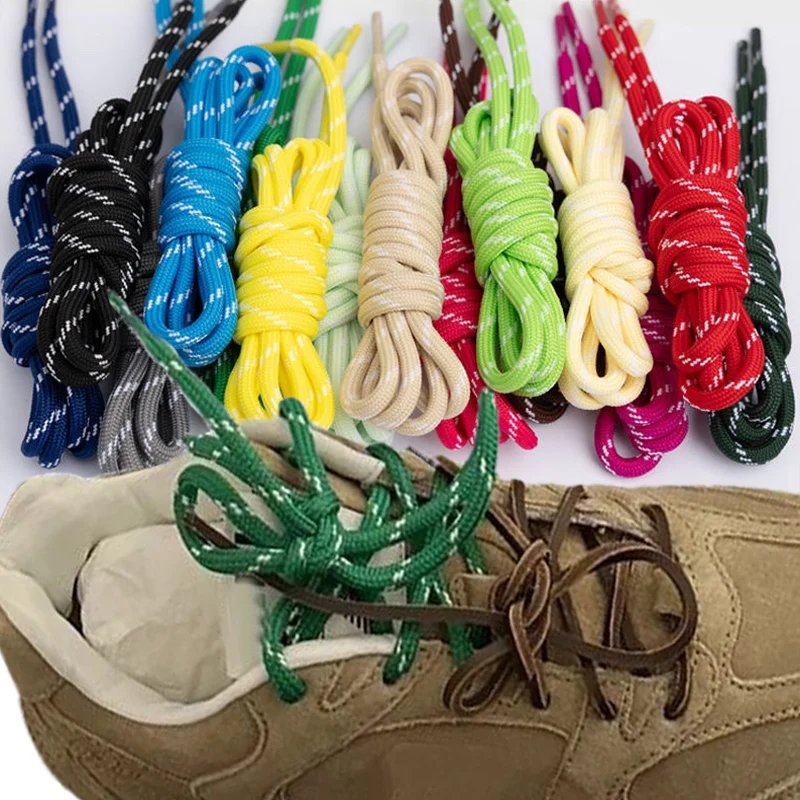 100cm Colorful Round Shoelaces DIY Fashion Sneaker Canvas Sports Shoelaces Casual Individual Trainer Vintage Leather Shoe Laces