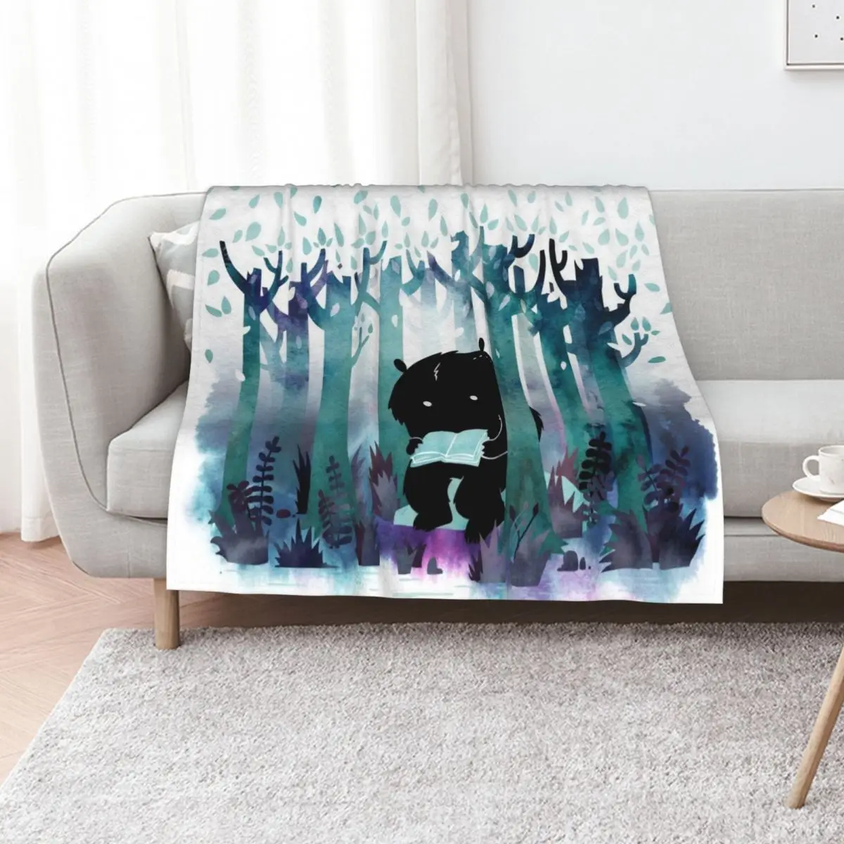A Quiet Spot Throw Blanket Multi-Purpose Giant Sofa Decorative Beds Decoratives Furrys Soft Blankets