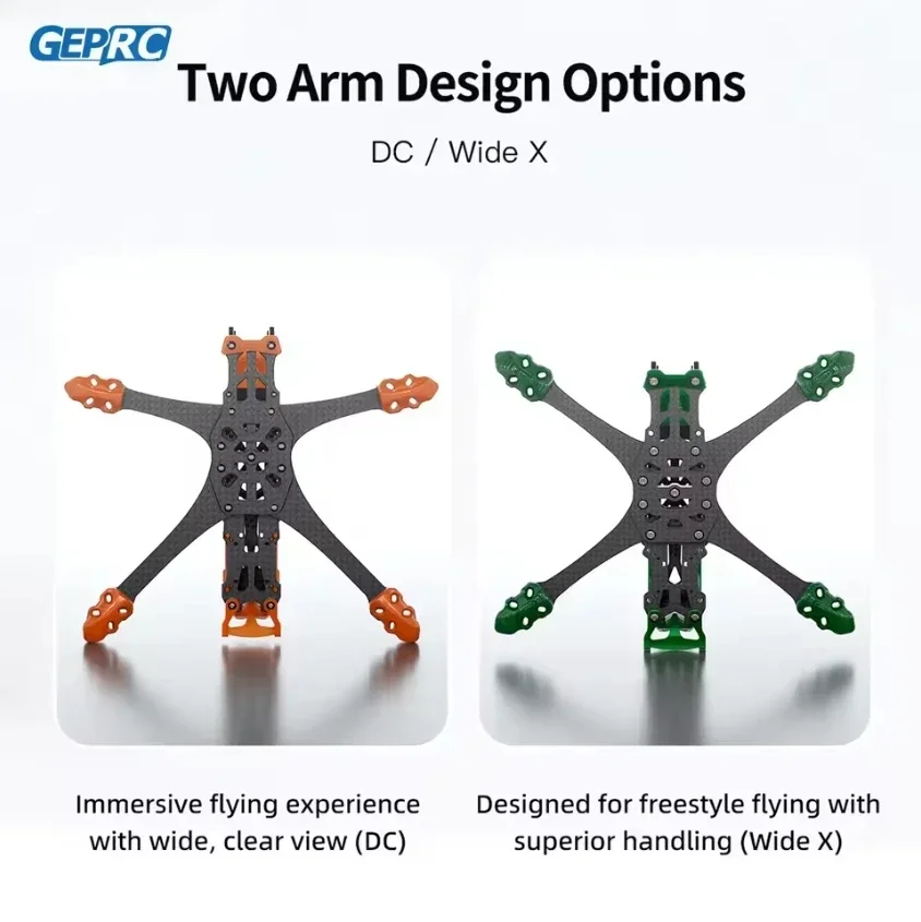 New GEPRC GEP-MK5 O4 Pro DC Mark5 Wide X Frame 5Inch Drone Carbon Fiber RC FPV Quadcopter Helicopter Replacement Accessories
