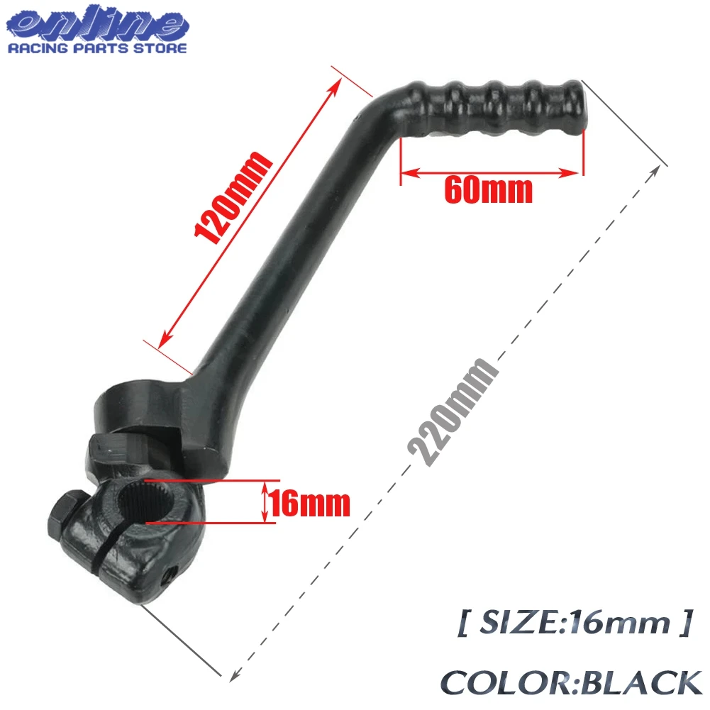 Universal Motorrad 16mm 13mm Kick Start Starter Hebel Pedal Für 50cc 70cc 90cc 110cc 125cc 140cc 150cc 160cc KAYO SSR SDG BSE – Detail 6