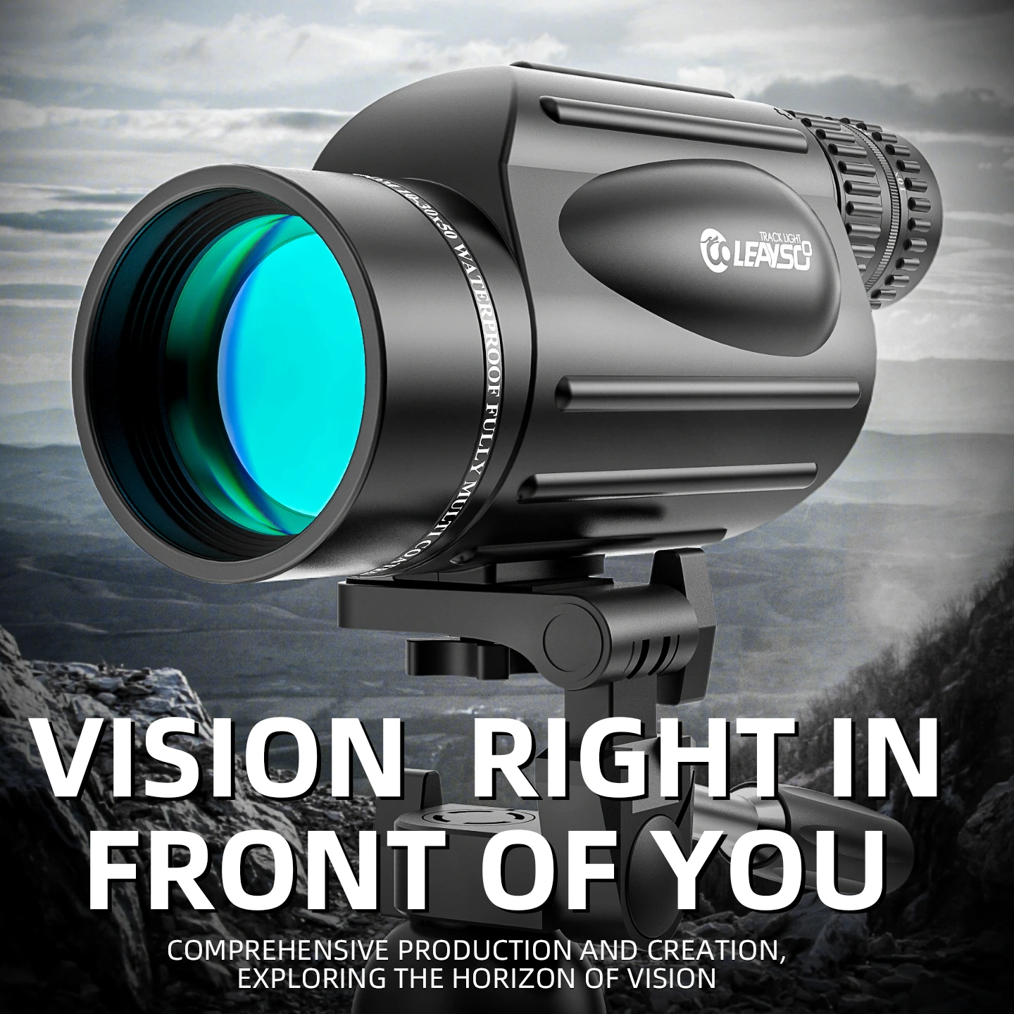 LEAYSOO 10-30X50 Telescope  Monocular Powerful Professional Monoculars Waterproof Camping Equipment for Travel And Hunting