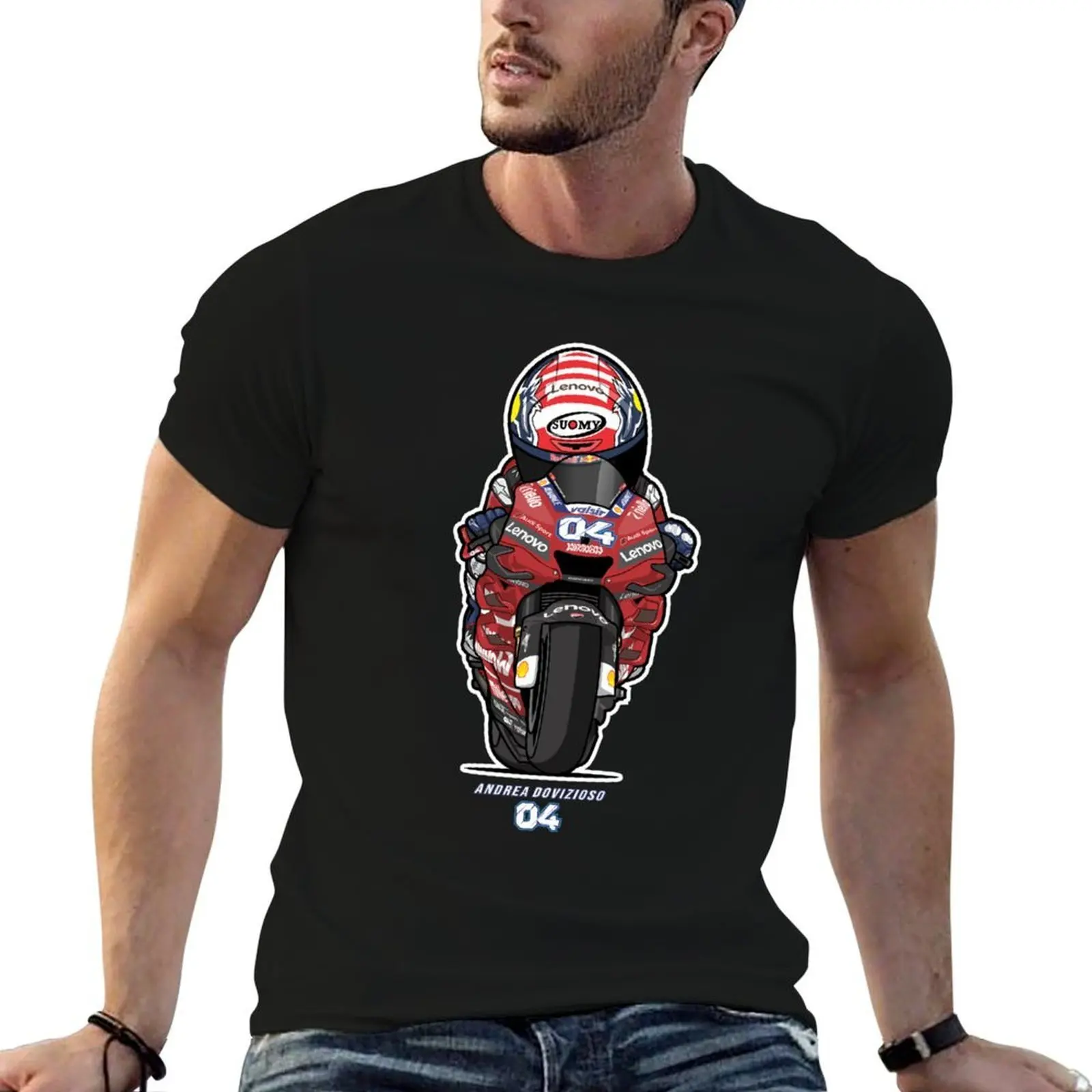ANDREA DOVIZIOSO V - 1 T-Shirt t shirt custom print t shirt men 100% cotton luxury brand cotton t shirts man 100% T-shirt