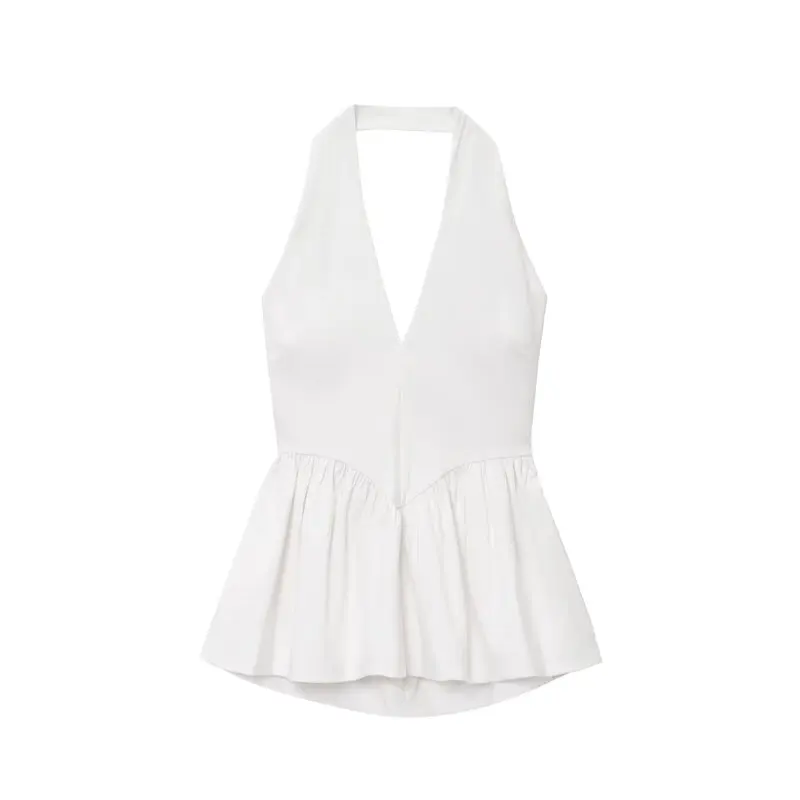 Ele Balloon Svel Ne Hanging Top Faion da donna Nuova estate 2025 Quali Versatile Sle Lunghezza regolare Altro compagno...