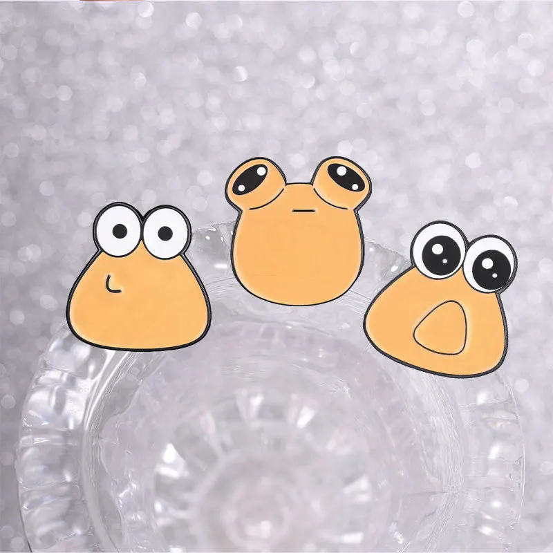 Cartoon Animal Enamel Brooch Lapel Pin Unicorn Frog Computer Goose Whale Crocodile Book Monkey Bat Metal Badge Punk Jewelry Gift
