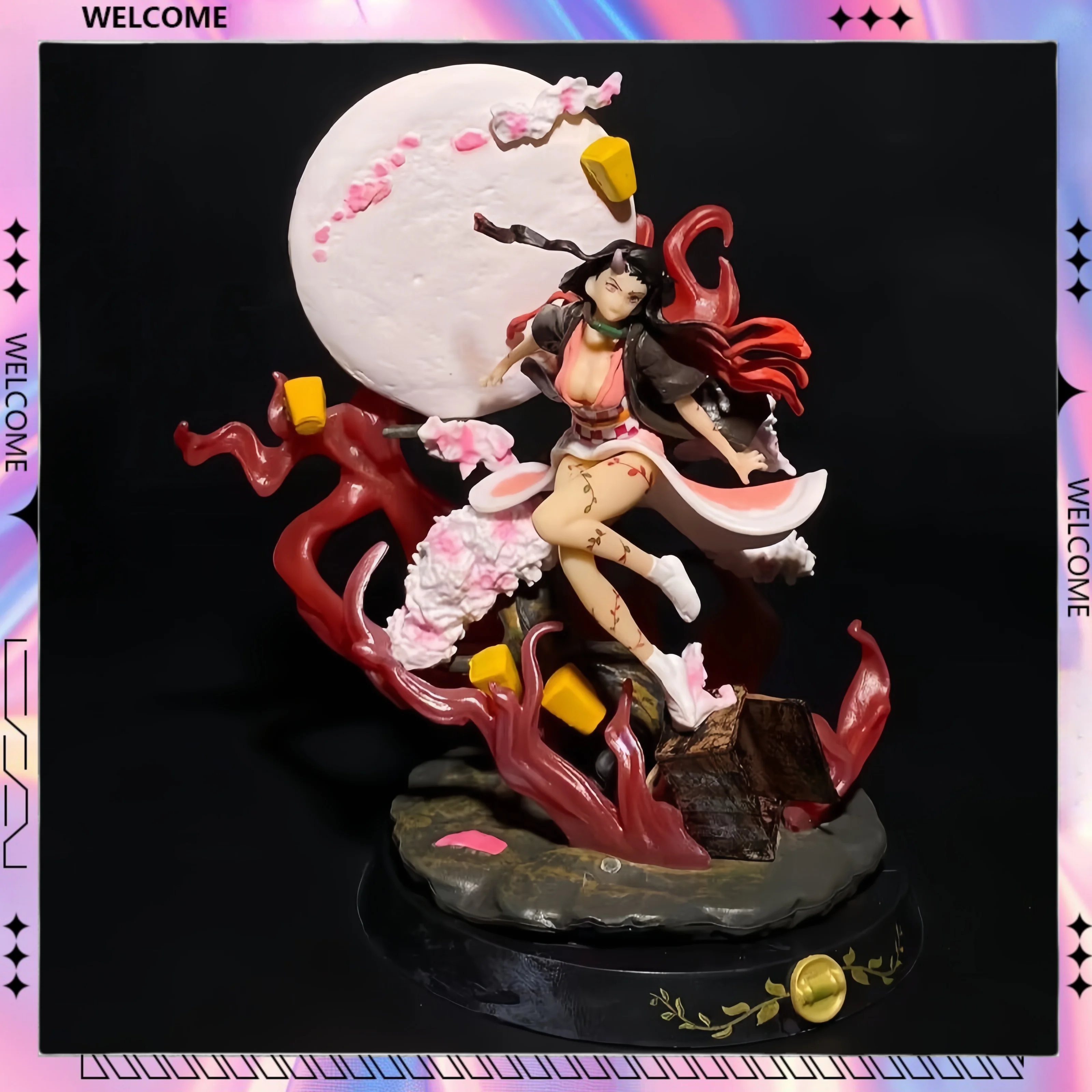 

Kamado Nezuko Anime Figure Action Figures Kids Toy 14cm Gk Model Statue Toy Pvc Material Tabletop Ornament Boys Birthday Gift