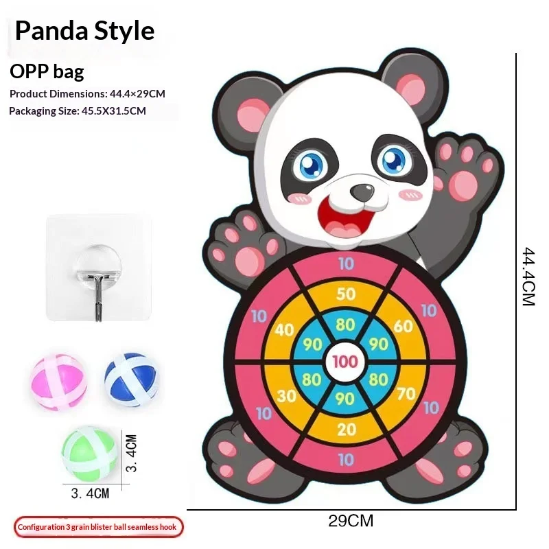 Montessori Throw Sport Slingshot Target Sticky Ball Dartboard Games Educational for Kids Indoor Sports Toy Sticky Ball Slingshot