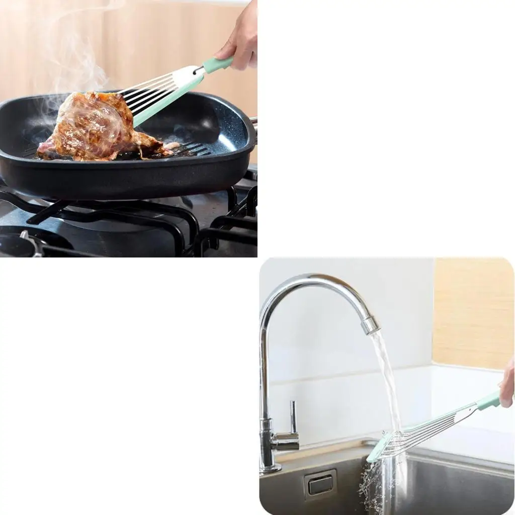 

Kitchen Cooking Utensils Silicone-Spatula for Nonstick Cookware Heat Resistant Fish-Spatula Melting-Turner for Eggs L5BE