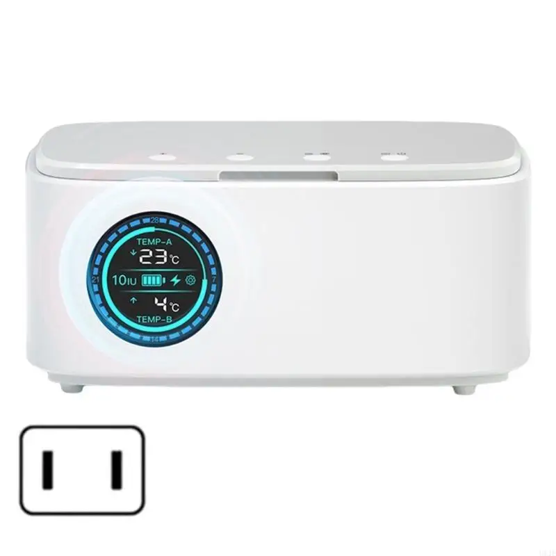 U1je insulin pen cool case Vỏ du lịch động tủ lạnh insulin led nhiệt độ hiển thị máy làm mát bộ nhiệt điện