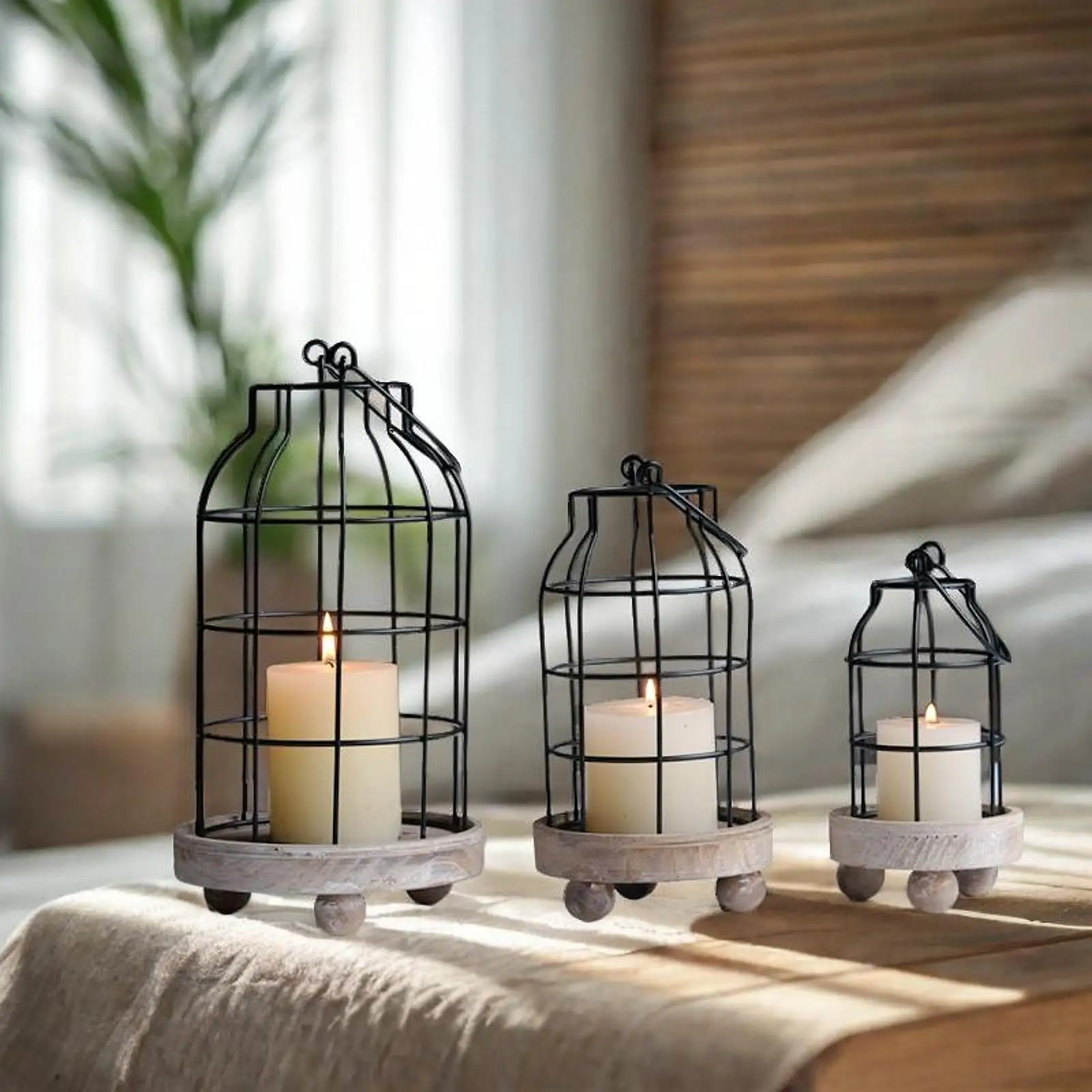 

3Pcs Candle Holders Wedding Decorative Party Tealight Stands Home Decoration