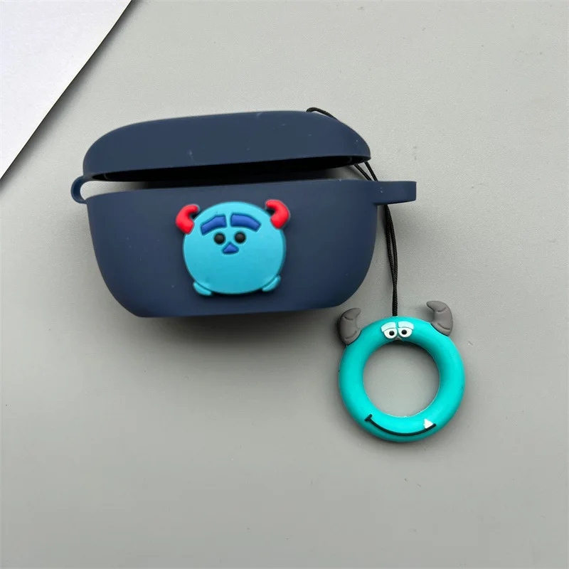 New Cartoon Earphone Case for JBL WAVE 100 / Wave Buds TWS Silicone Blutooth Earbuds Charging Box Protective Cover with Keychain view 4
