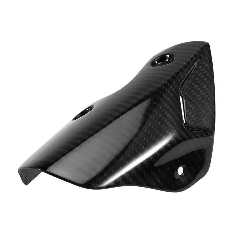 A82M-For BMW S1000R 2021-2024 ألياف الكربون العادم هود غطاء للحماية الحرارة دراجة نارية