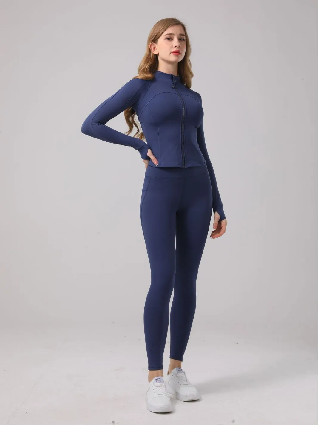 Professional Yoga Set: High-Waisted Butt-Lifting Yoga Pants + Slim-Fit Yoga Top Running & Fitness Set