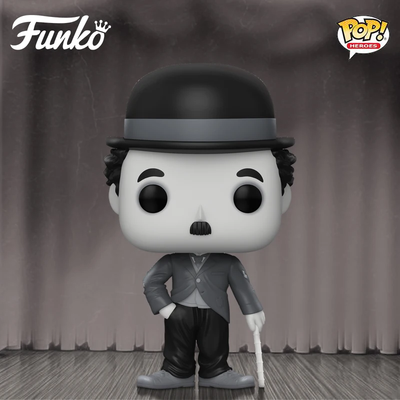 Funko Pop Charlie Chaplin Master Comedy Movie Figure Mime Performer Model Toys Collection Room Decoration Friend'S Gifts