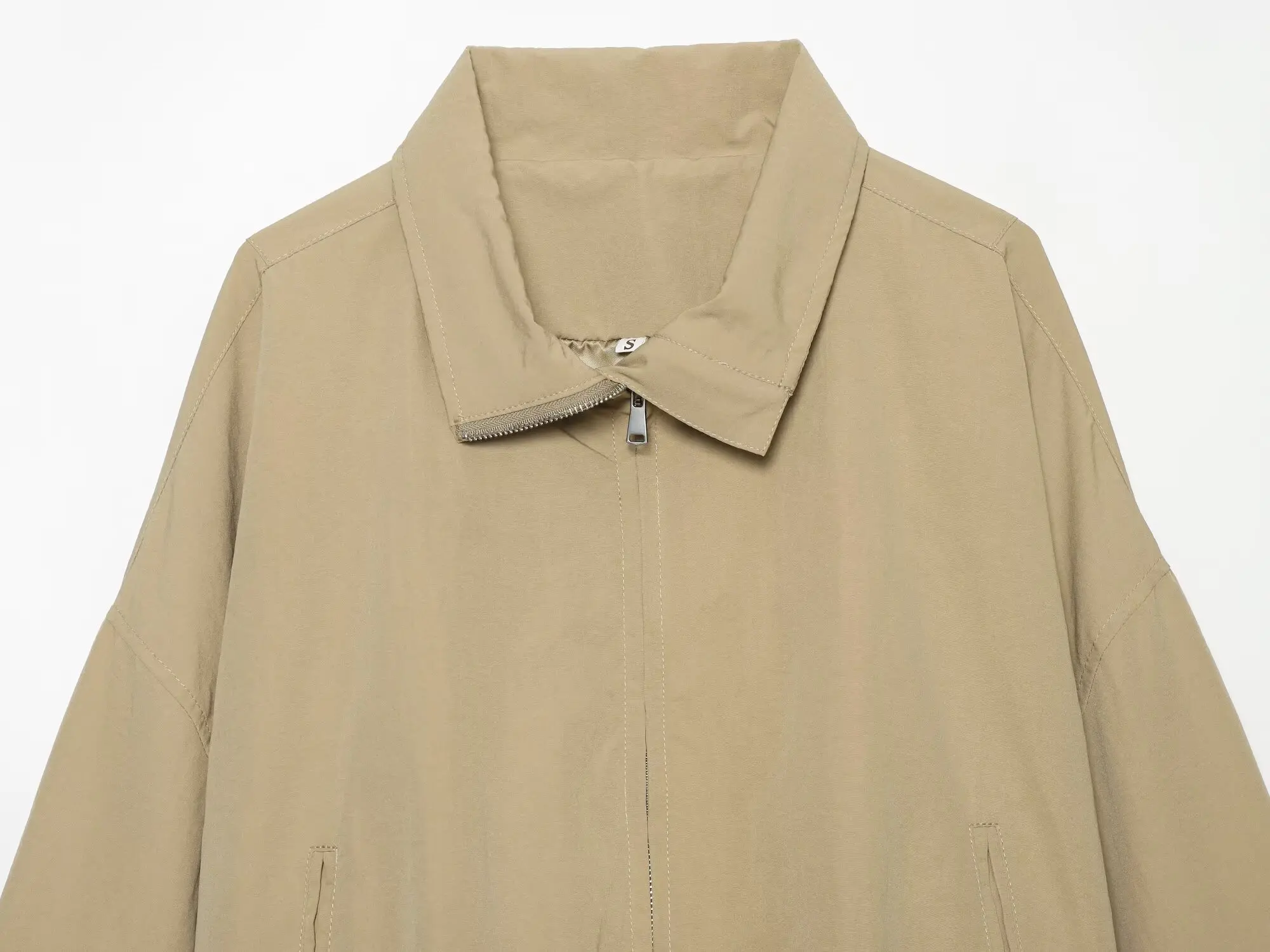 KONDALA Women Casual Versatile Loose Zipper Jacket 2026 Early Autumn Fall Trendy Minimalist Elegant Jacket Retro Commute Jacket