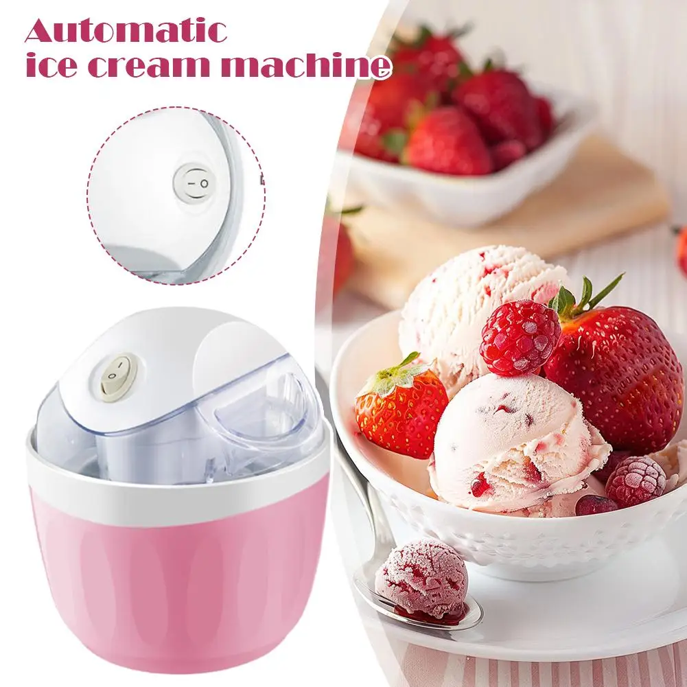 

0.5L Electric Ice Cream Maker Automatic Household DIY Ice Cream Machine Portable Frozen Yogurt Smoothie Milkshake Machine