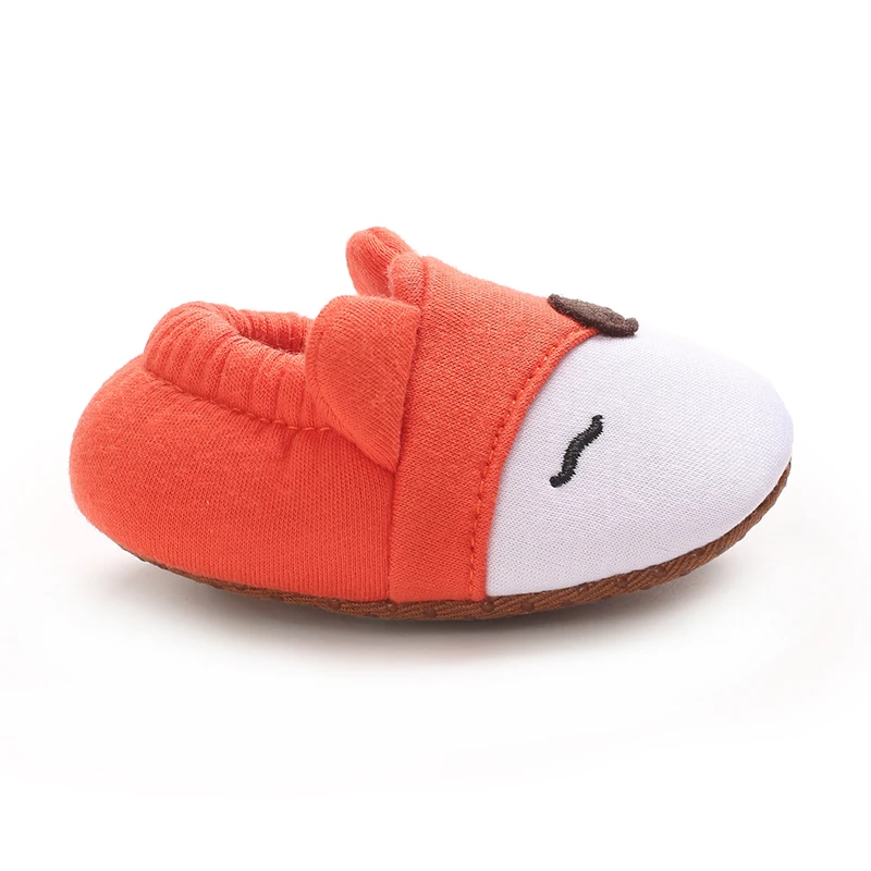 Mocassins en coton doux pour bébé garçon et fille, chaussures chaudes pour les premiers pas des nouveau-nés