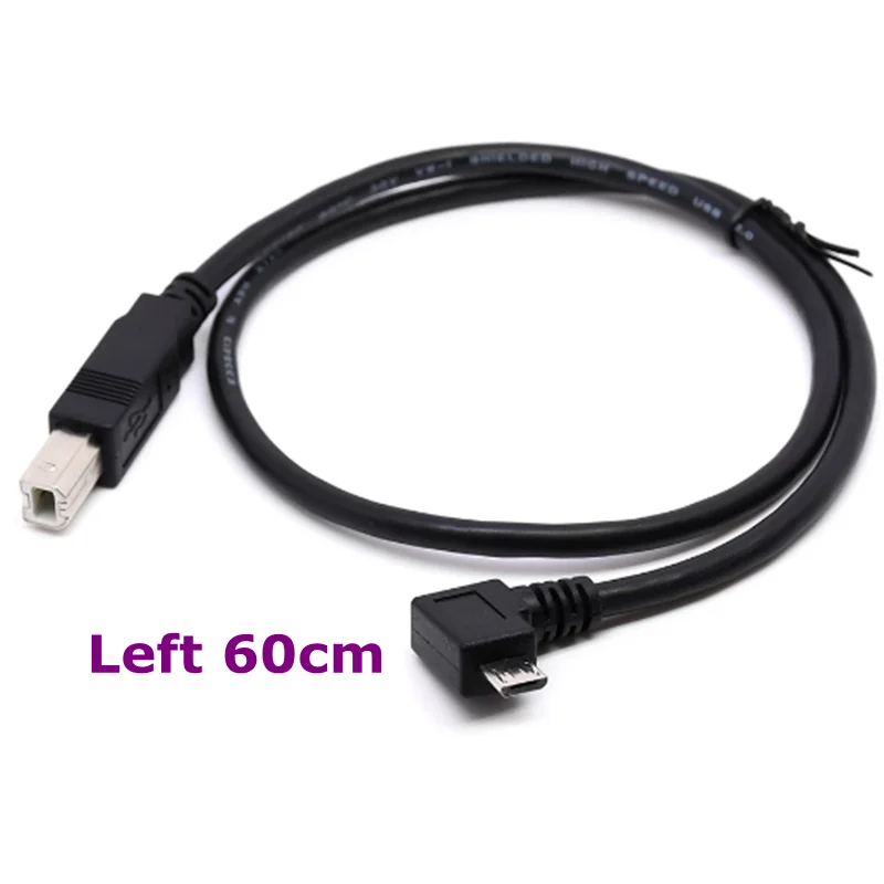 1m Micro USB to USB Type B Printer Android Phone PC to Printer Cable for Printer Scanner midi Digital Piano