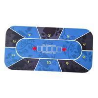 4Inch Poker Table Layout Family Card Playing Tabletop Mat Roll-up Craps Poker Accessories