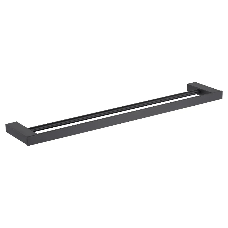 

304 stainless steel towel rack, bathroom rack, wall-mounted wall single rod bath towel rack, simple bathroom towel double rod