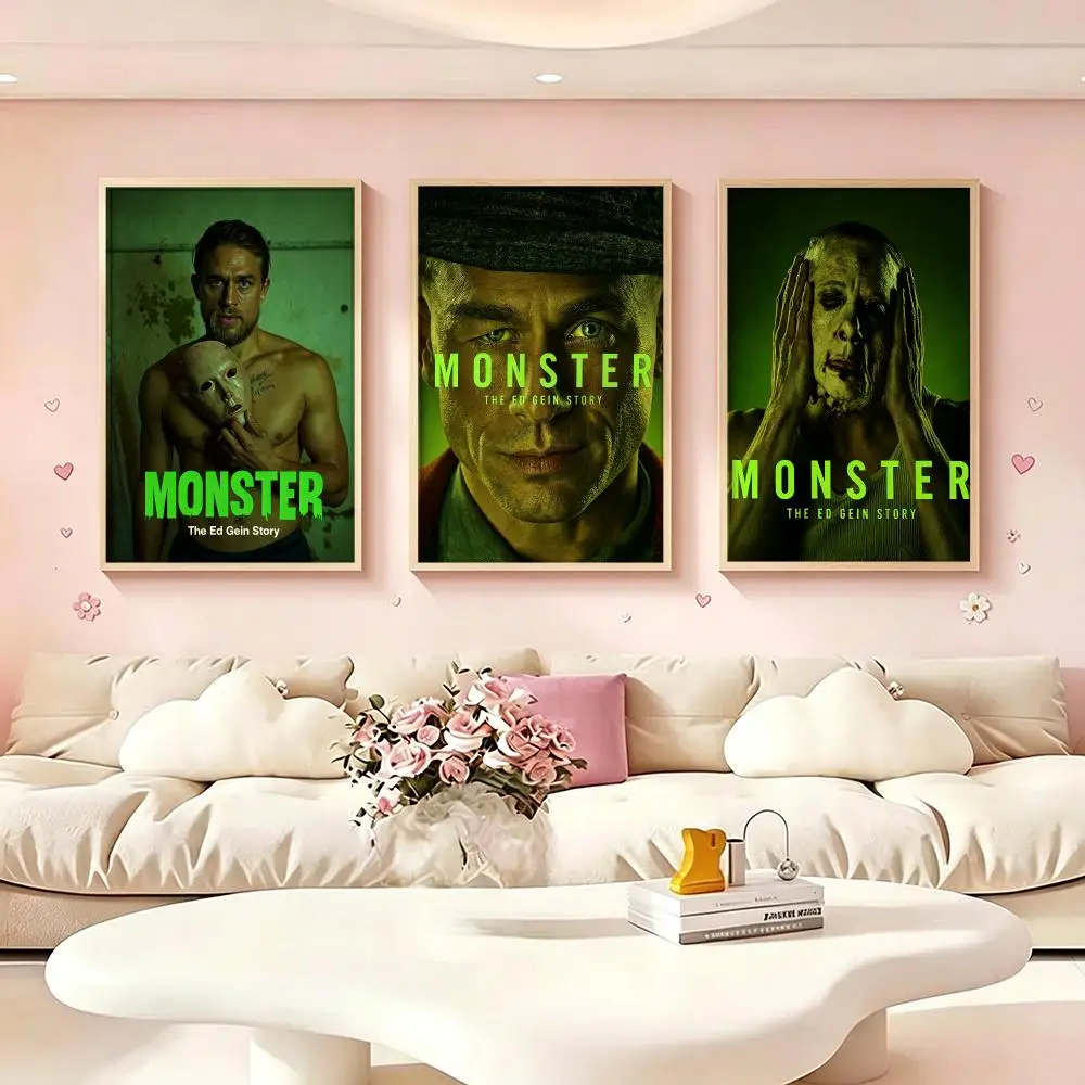 Movie Monster The Ed Gein Story Poster Poster HD Printing Dreamy Style Wall Art Home Decor For Living Room Bedroom Gift Giving