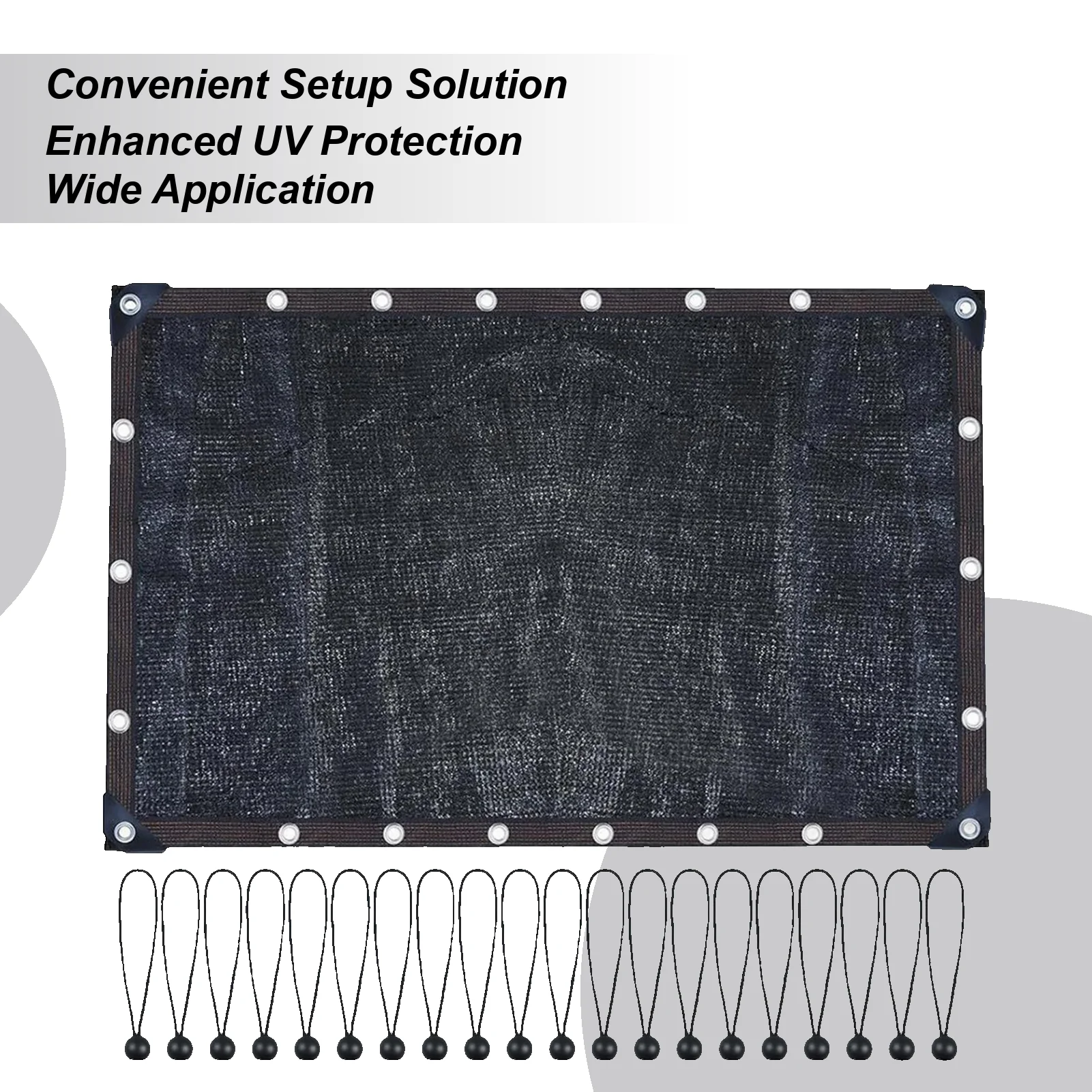 

Chicken Coop Cover Chicken Coop Roof with 20 Pieces Ball Cords Netting Mesh Screen UV Protection Shade Cloth for Greenhouse