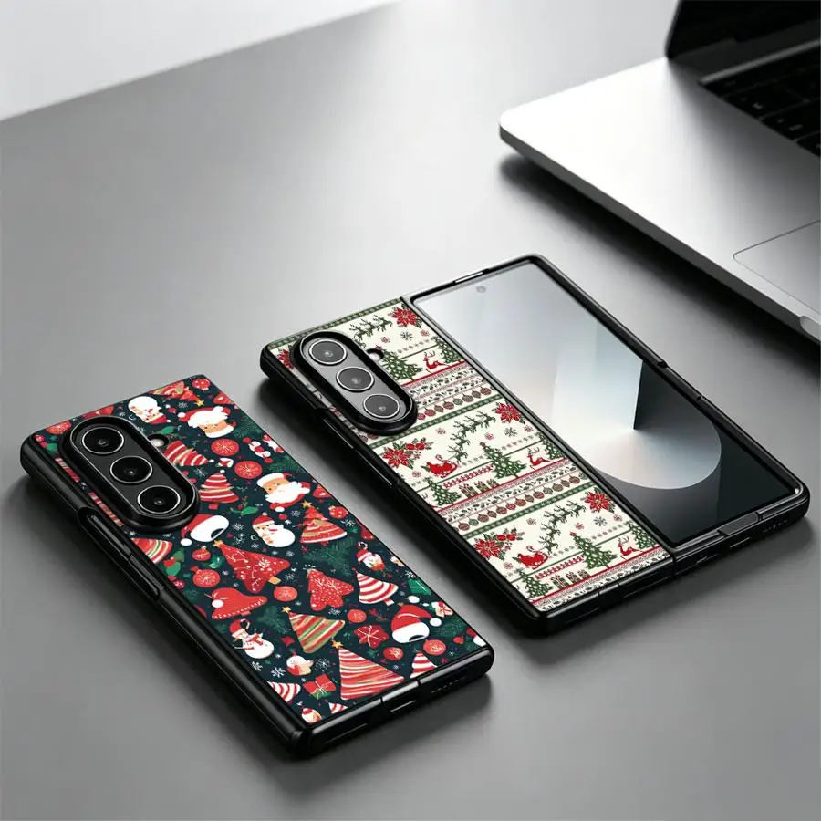 Merry Christmas Tree Case for Samsung Galaxy Z Fold 8 ZFold5 Z Fold8Ultra ZFold4 ZFold7 ZFold6 Z Fold 7 6 3 Phone Shell