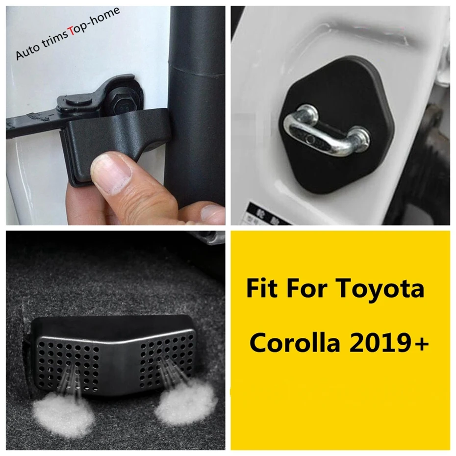 

Door Lock Limit Kit / Seat Below Air Conditioner Duct Vent AC Outlet Cover Trim For Toyota Corolla 2019 - 2025 Car Accessories