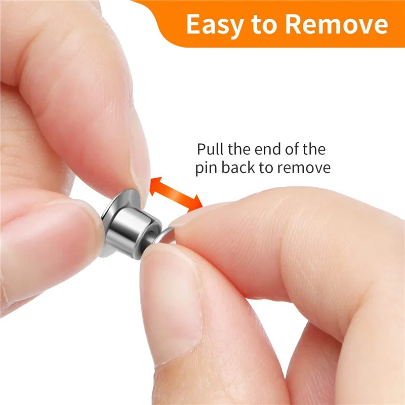 

ABVJ-800PCS Locking Pin Back Locking Pin Retainer Buckle, Used For Locking The Back Of Metal Pin Of Brooch Enamel Lapel Pin